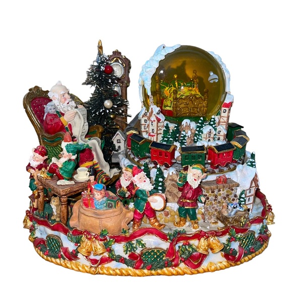 Grandeur Noel Christmas Musical Animated Water Globe Collectors Edition WORKS - Picture 2 of 15